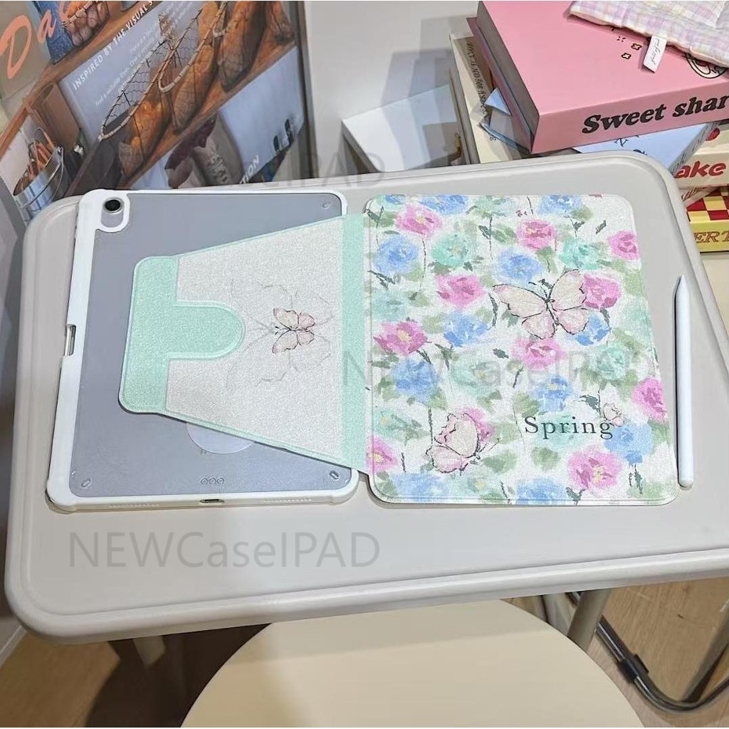 【720°หมุนเงินกรณีแท็บอะคริลิฮาร์ดเคสสําหรับไอแพด720° หมุนพลิกกรณีอะคริลิสําหรับiPad Air4/Air5 Pro 11