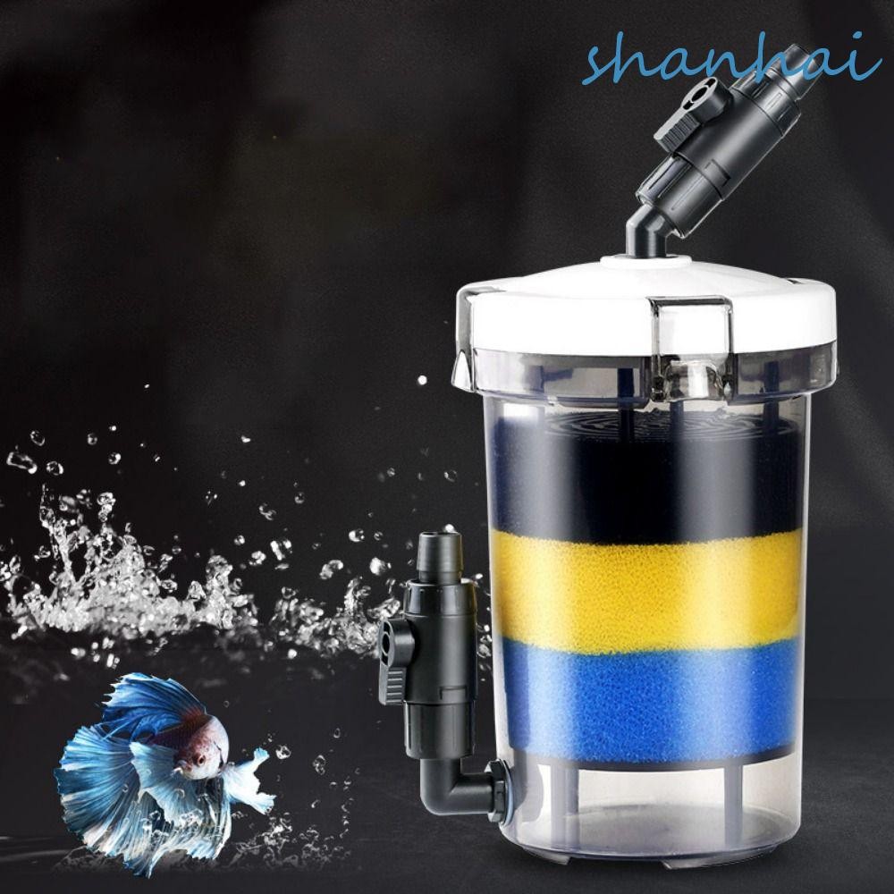 SHANHAI Pre-filter Fish Tank filter, 6W Ultra-quiet Fish Tank filter Barrel, Aquarium filter Bucket 