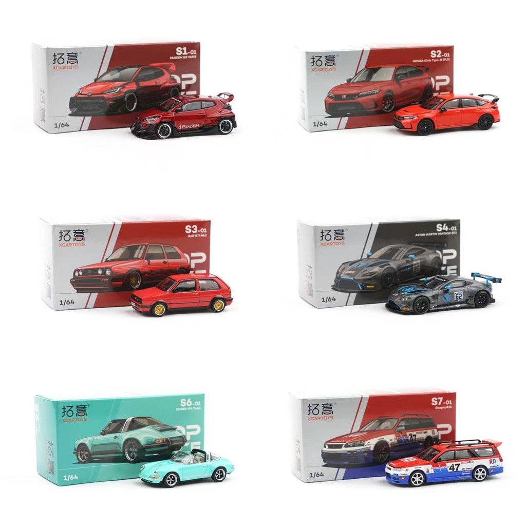 【พร้อมส่ง】pop race rx7、poprace 1/64 โมเดลรถอัลลอย