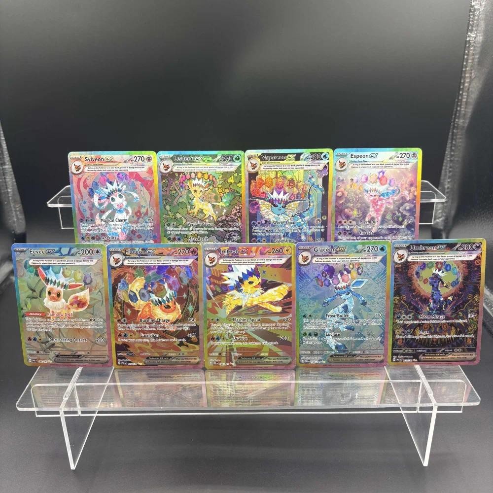 DIY PTCG คอลเลกชันการ์ด 2025 PRE EN UMBREON ex พิเศษILLUSTRATION Self Made การ์ดเดี่ยวคลาสสิกเกมอะนิเมะการ์ดของเล่น