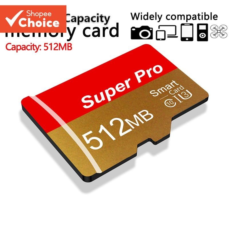 Original Mini ความเร็วสูง 512MB/256MB/128MB/64MB การ์ด Micro SD/TF การ์ดหน่วยความจํากล้อง U3 สําหรับอุปกรณ์มือถือ