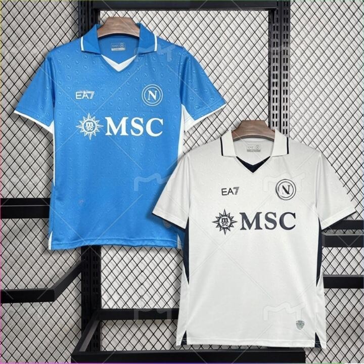 เสื้อฟุตบอล Napoli สำรองและเหย้า ปี 2024-25 พร้อมให้คอบอลได้สวมใส่แล้ว!