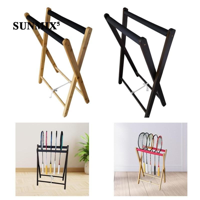 [กีฬาเทรนด์] แบดมินตัน แร็กเก็ต ชั้นเก็บของ ที่วางไม้เทนนิสสําหรับสนามโรงรถ