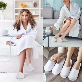 Featured รองเท้าใส่ในบ้าน สลิปเปอร์ใช้แล้วทิ้ง สลิปเปอร์โรงแรม เนื้อบาง พื้นกันลื่น สำหรับโรงแรม