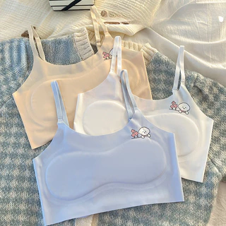 {4 สี 4 ชิ้น}สาวเสื้อกั๊กขนาดเล็ก7-13ปีบางสไตล์สาวพัฒนาการแสงบางหนึ่งเวทีไม่มีรอยต่อบางระบายอากาศวัยรุ่นสวยกลับ
