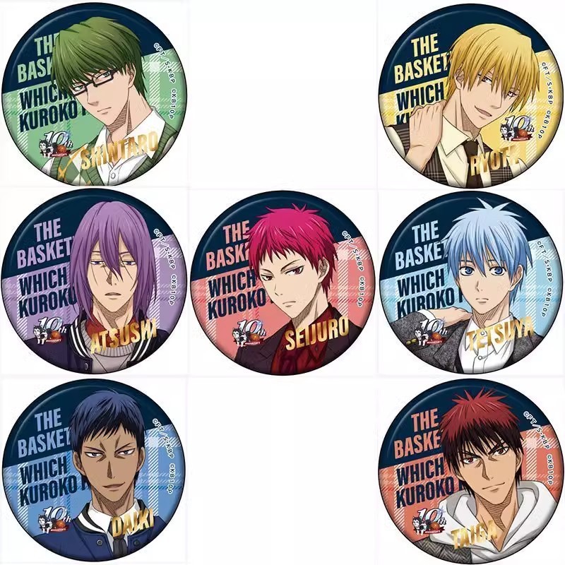 บาสเก็ตบอลของ Kuroko สินค้าอะนิเมะ Tetsuya Kuroko Vulcan Atsushi Atsushi Atsushi Atsuura Aotomi Aoka