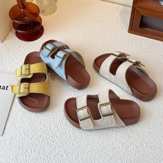 รองเท้าแตะเด็กฤดูร้อน 2025 สไตล์ใหม่หนาSoled Birkenstock รอง…