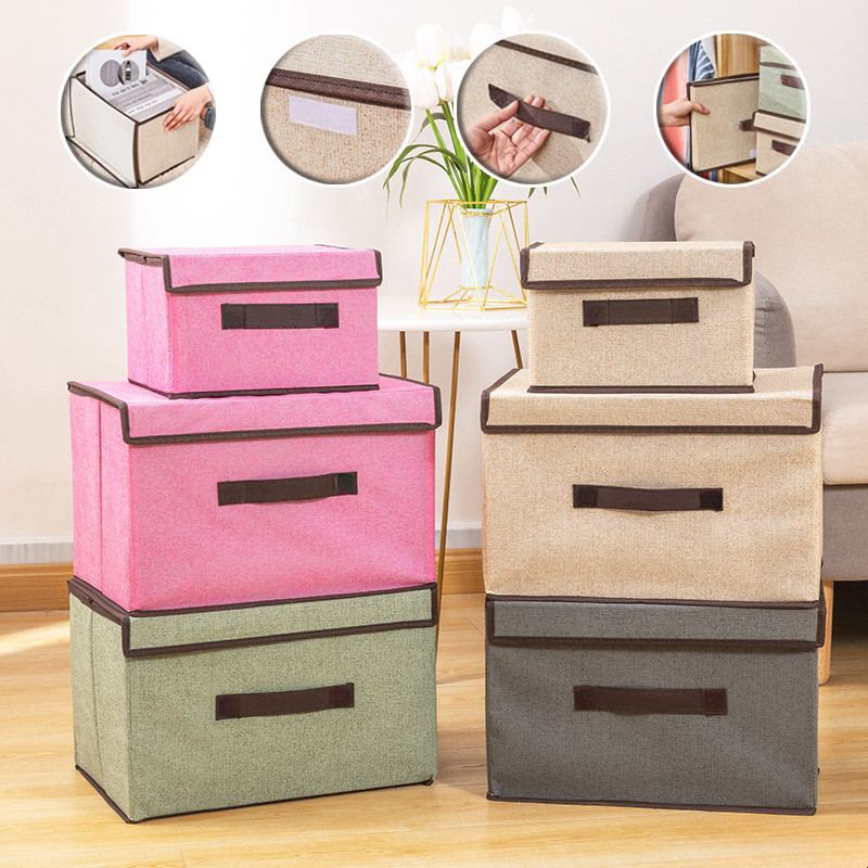 Storage box Storage box กล่องเก็บของ ตะกร้าเก็บของ100L กล่องอเนกประสงค์ น้ำหนักเบาแต่ทนทาน กล่องผ้าพับได้ กล่องใส่