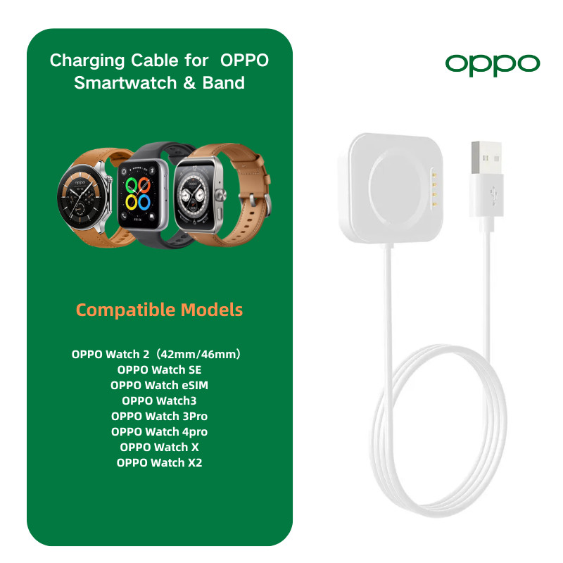 สายชาร์จนาฬิกา OPPO เหมาะสําหรับ OPPO Watch X OPPO Watch X2 Watch 4 Pro 3 Pro 3 2 46 มม.เครื่องชาร์จ