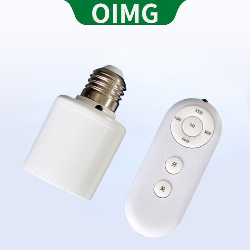 Oimg E27 รีโมทคอนโทรลไร้สายสมาร์ทจับเวลาสวิทช์ 85 V-265 V ผู้ถือโคมไฟ Multi Light สวิทช์ Baby Room ห้องนอนสมาร์ทจับเวลาสวิทช์