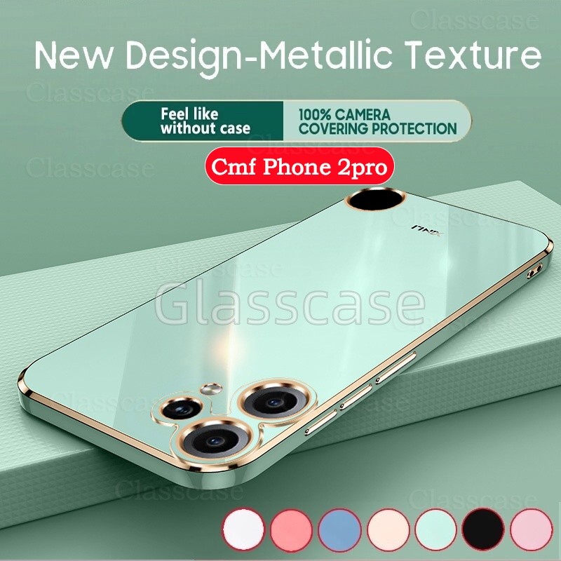 ปลอกสําหรับ Nothing CMF โทรศัพท์ 2 1 Pro 2Pro Phone2Pro Phone1 CMFPhone2Pro A001 ชุบGlossy Softเคสโท