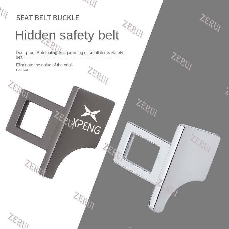 ZR สําหรับเหมาะสําหรับ xpeng g6 ev P7 G3 X9 P5 X9 รถที่นั่งเข็มขัดล็อคหัวเข็มขัดความปลอดภัย Mount ด้
