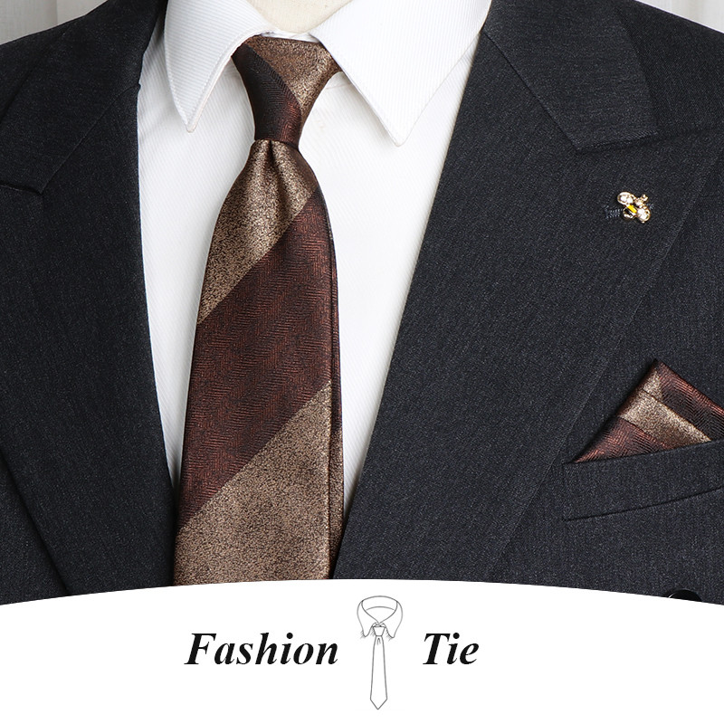 เนคไทผู้ชาย เนกไท คลาสสิค อังกฤษ ลายทาง 8cm เนคไทวินเทจ ผูกเอง necktie ผู้ชาย แฟชั่น เน็คไท จุฬา เน็กไท เน้กไท กระเป๋าผ้าเช็ดหน้า ยาว ผูกเอง
