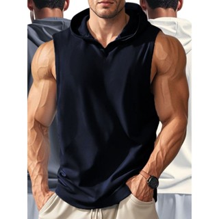 DK HOME เสื้อกล้าม แขนกุด มีฮู้ด แบบบาง แฟชั่นฤดูร้อน สไตล์ห…