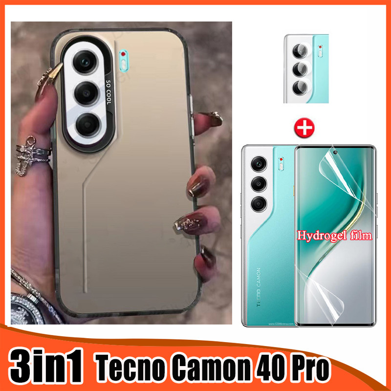 3in1 Tecno Camon 40 Pro เคสโทรศัพท์สําหรับ Tecno Camon 40Pro Camon 30 Pro Spark Go 1s Spark 30C Soft