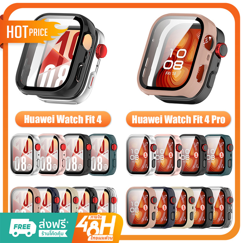 เคส สําหรับ Huawei Watch Fit 4 เคส แบบPC เคสฟิล์มกระจก สําหรับ Huawei Watch Fit 4Pro ป้องกันหน้าจอ c