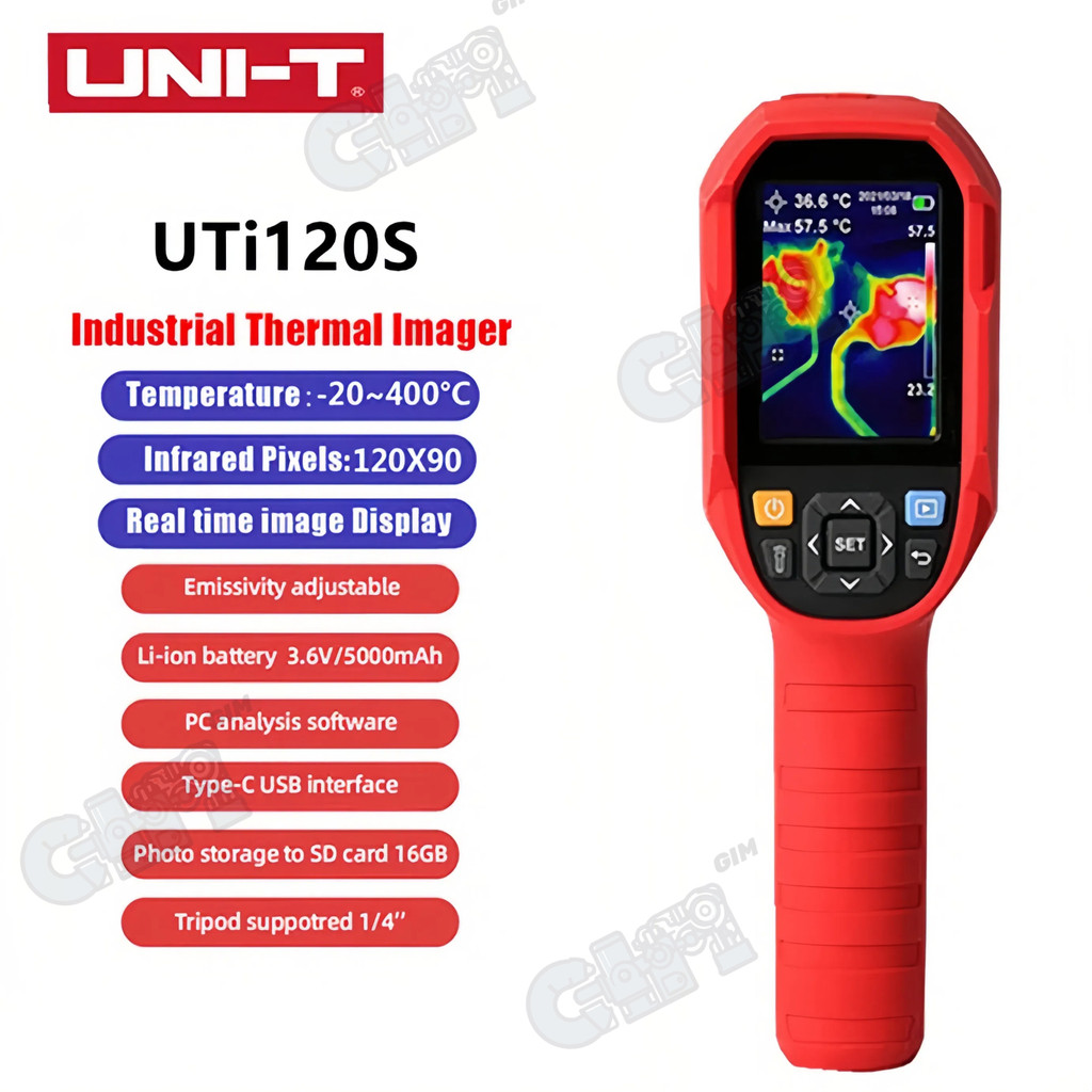 Uni-t 120S เครื่องวัดอุณหภูมิความร้อนอินฟราเรด UTi120S สําหรับบอร์ดวงจรอิเล็กทรอนิกส์ -20~400℃