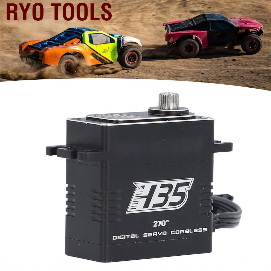Ryo Tools-th Digital Servo Motor 35 กิโลกรัมการพิสูจน์น้ำเต็ม 270 องศา HV 8.4V แรงบิดสูง RC รถบรรทุก