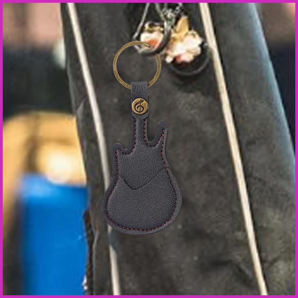 กีตาร์ Pick Case กีตาร์ Plectrum กล่องแหวน Bass Pick Organizer หนัง PU เครื่องดนตรีอุปกรณ์เสริม verasath