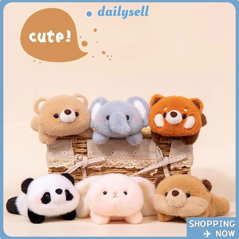 DAILY ตุ๊กตา Companion, 17 ซม.ช้างตุ๊กตาสัตว์หมอน, Kawaii Super Soft Bear Plush ข้อมือลาก Pad Sleeping ของขวัญ