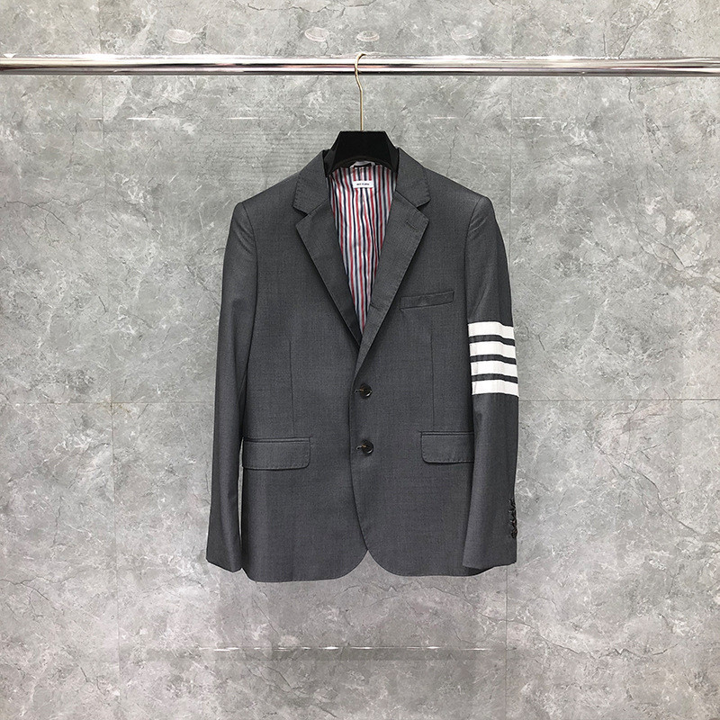 T TB Classic Four-Bar Casual Suit Mens Business Professional Official Wear Groomsmen Dress Suit Jacket