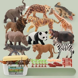 ของเล่นสวนสัตว์จำลอง 51 ชิ้น สัตว์ป่าจำรอง สวนสัตว์จำลอง ของเล่นจำลอง ของเล่นเสริมจินตนาการ