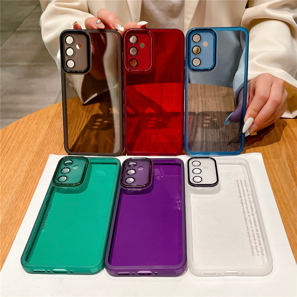 024.เคสโทรศัพท ์สําหรับ Samsung Galaxy A55 A06 4G 5G A16 A26 A36 A56 กันกระแทกซิลิโคนอ ป้องกันเลนส์กล้อง