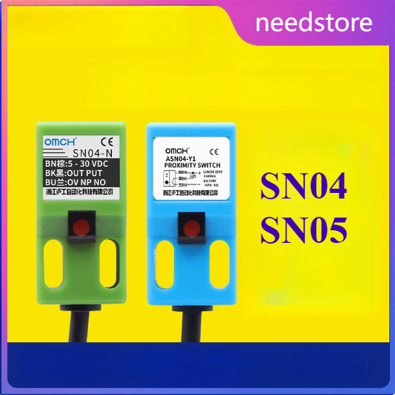 Square Metal Proximity Switch SN04/SN05-N2-N3-P3-Y1-Y2-P2-D1-D2 Sensor Mini Two Three Wires 24v Sens