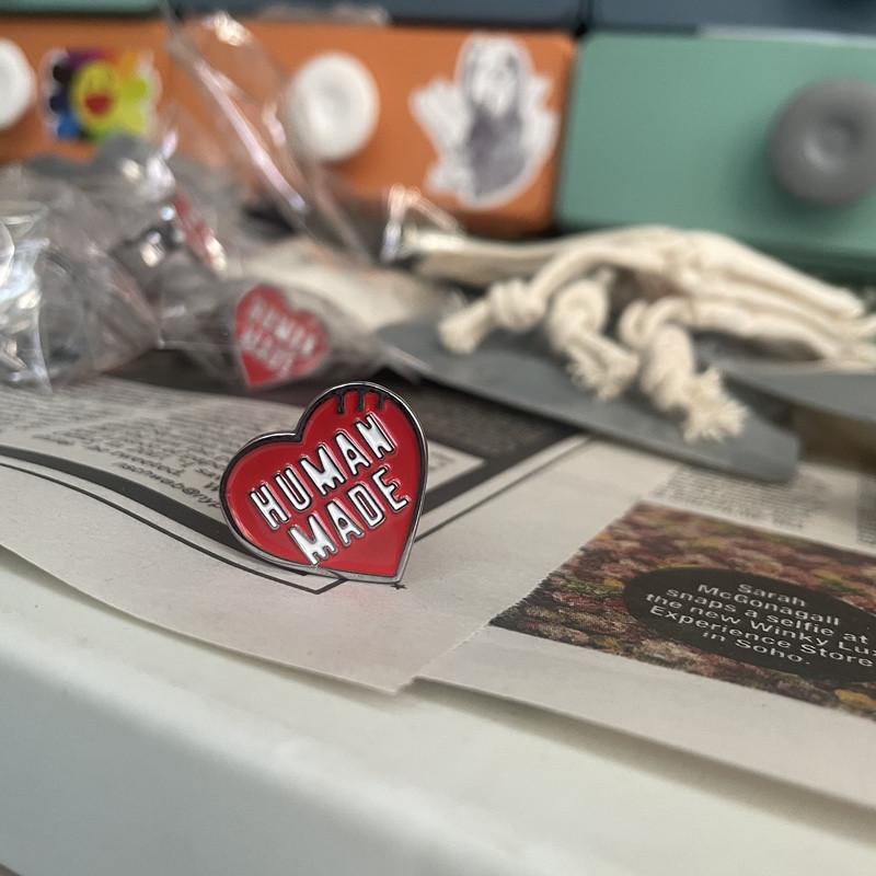 Street Wear human made RING HEART HEART Alloy nigo Love Couple RING Accessories