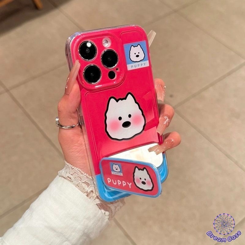 ตัวยึดกระจกลูกสุนัขเพนกวินน่ารัก เคส Redmi 9A 9C 9T 9 9C NFC 10A 10C 10 Note 13 10 11 11s 10s 8 9 Pro Plus POCO X5 M3 - รูปที่ 5