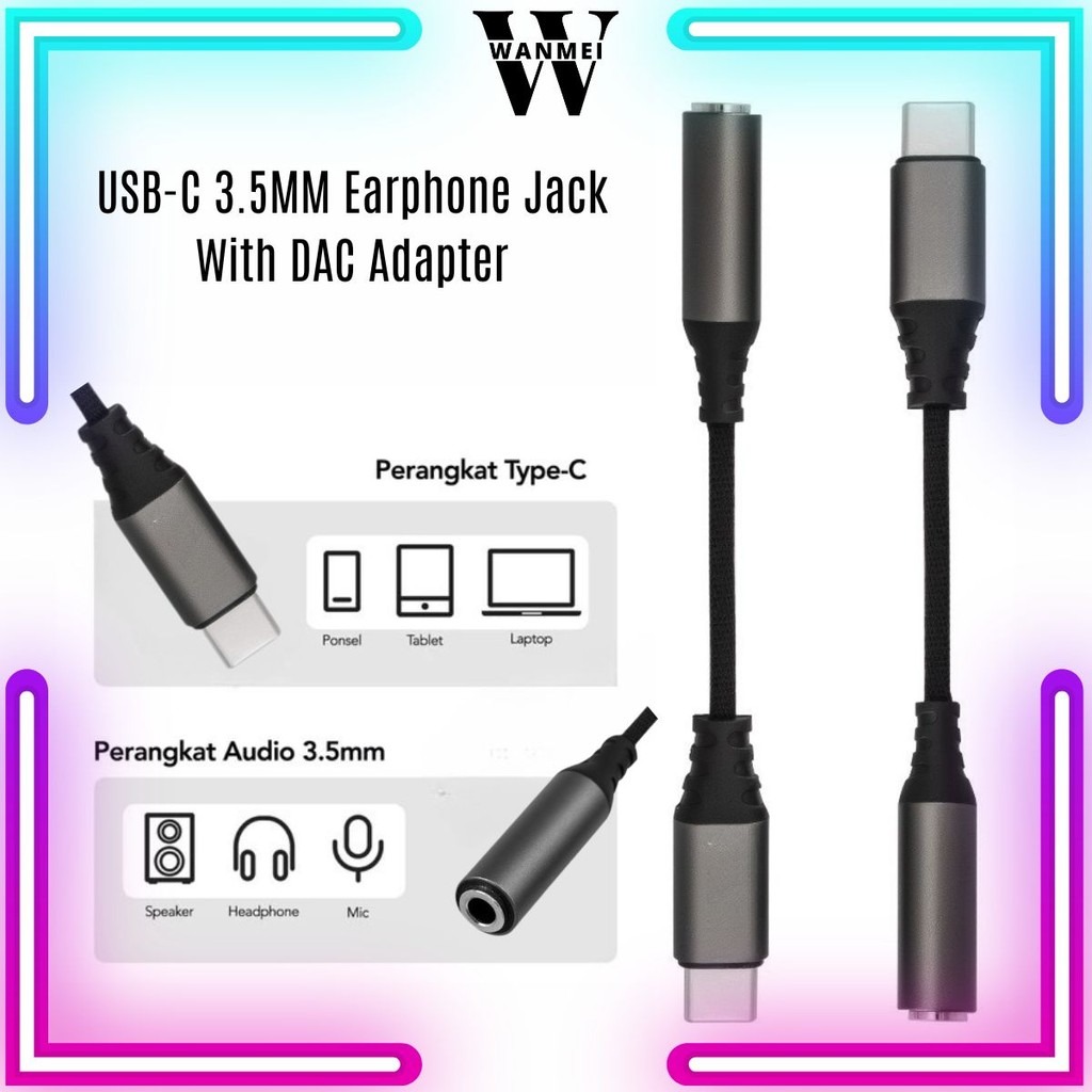 Trusmi Usb C ถึง Audio/Type C ถึง Aux 3.5 มม. Converter Splitter/Connector Aux แจ็คหูฟัง