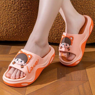 Destin🩰พร้อมส่งจากไทย🛒 (LT-2616) รองเท้าแตะแบบสวม ลายการ์ตูนน่ารัก สไตล์เกาหลี พื้นหนานุ่ม ใส่สบาย