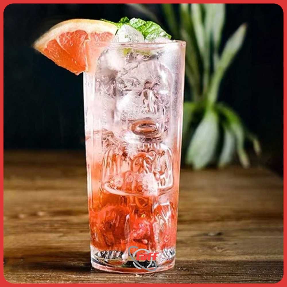 One Two Cups Aesthetic Glass Coffee Tea Hawaiian Tiki Glass 400ml - EY-40