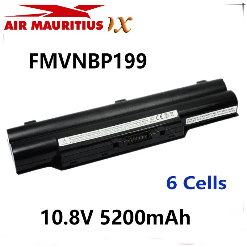 แบตเตอรี่ 10.8V 6 เซลล์ FMVNBP199 FPCBP282 FMVNBP146 สำหรับ FUJITSU LifeBook E751 S2210 S6310 S7111 