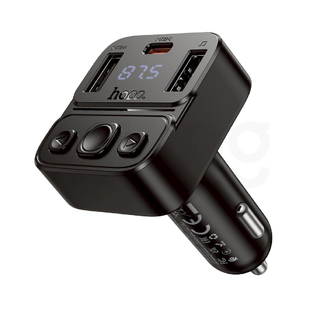 บลูทูธในรถยนต์ บลูทูธพร้อมหัวชาร์จ Hoco E87 35W High FM Bluetooth 5.4 ชาร์จเร็ว PD20W+QC3.0 - รูปที่ 2