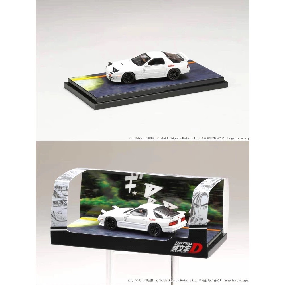 【พร้อมส่ง】pop race rx7、poprace 1/64 โมเดลรถอัลลอย