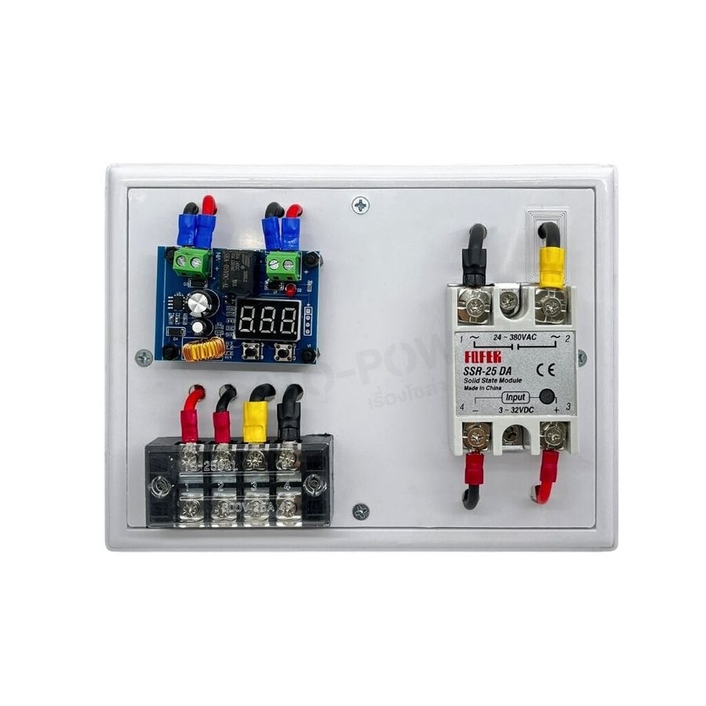 ชุดบอร์ดต่ำตัด XH-M609 SSR-25DA | HCW-M635 DC 12V-36V โมดูลต่ำตัด บอร์ดควบคุมการชาร์จ SSR-25AH