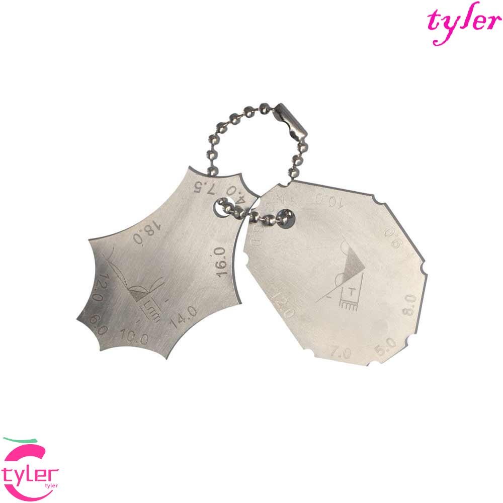 TYLER Weld Gauge, Fillet Weld Throat Deep Welding Gauge, Right Angle Tee Joint สแตนเลสความยาวขาเครื่องเชื่อมตรวจสอบไม้บรรทัดเครื่องเชื่อมเครื่องมือตรวจสอบ