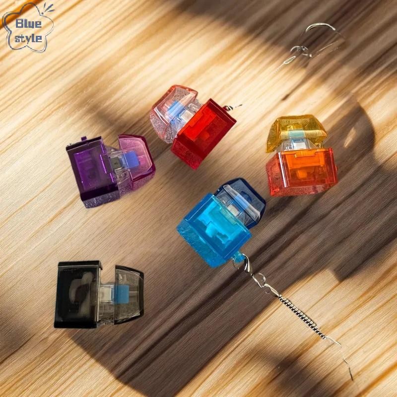 Bluestyle LED คีย์บอร์ดความเครียดบรรเทา DIY ปุ่มนิ้วมือคีย์บอร์ดหมวกของขวัญเล็กๆ Gadgets ขนาดเล็กพวงกุญแจใหม่