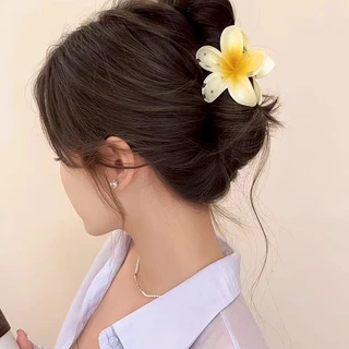 Aurora🛒พร้อมส่ง🚚 (รูปถ่ายจากงานจริง) กิ๊บติดผม ลายดอกไม้ สไตล์ฮาวาย สีสดใสมาก