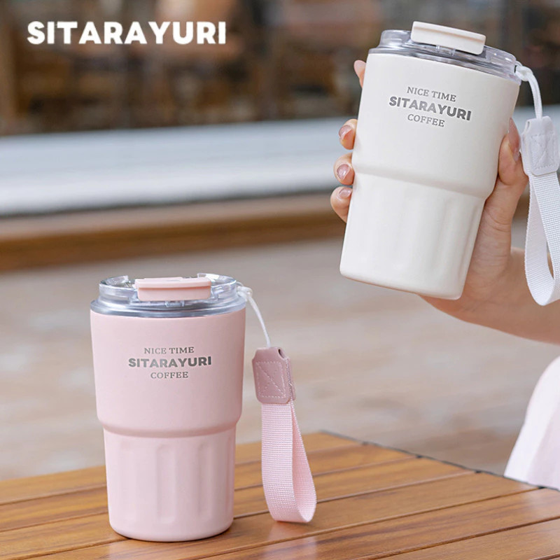 SITARAYURI(ของแท้)แก้วกาแฟ 290ml 360ml 600ml ขนาดพกพา แก้วสแตนเลสเก็บอุณหภูมิ แก้วเก็บความร้อน SUS30