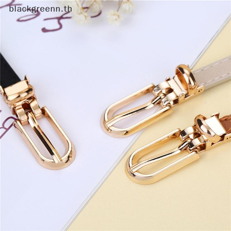 บรี 1ชิ้นแฟชั่นสีดําสีขาวสีเทาเข็มขัดผู้หญิงบางผอมเข็มขัดขาหัวเข็มขัดปรับเข็มขัดฤดูร้อนชุดกางเกงยีนส์สายรัดเข็มขัด. - รูปที่ 2