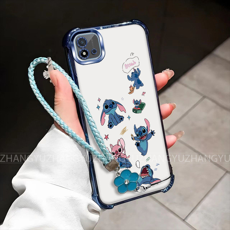 ฟรีเชือกเส้นเล็กเคสRealme C20 C20A C11 2021 เคสโทรศัพท์สําหรับใหม่ซิลิโคนสี่มุมป้องกันการตกSDQ