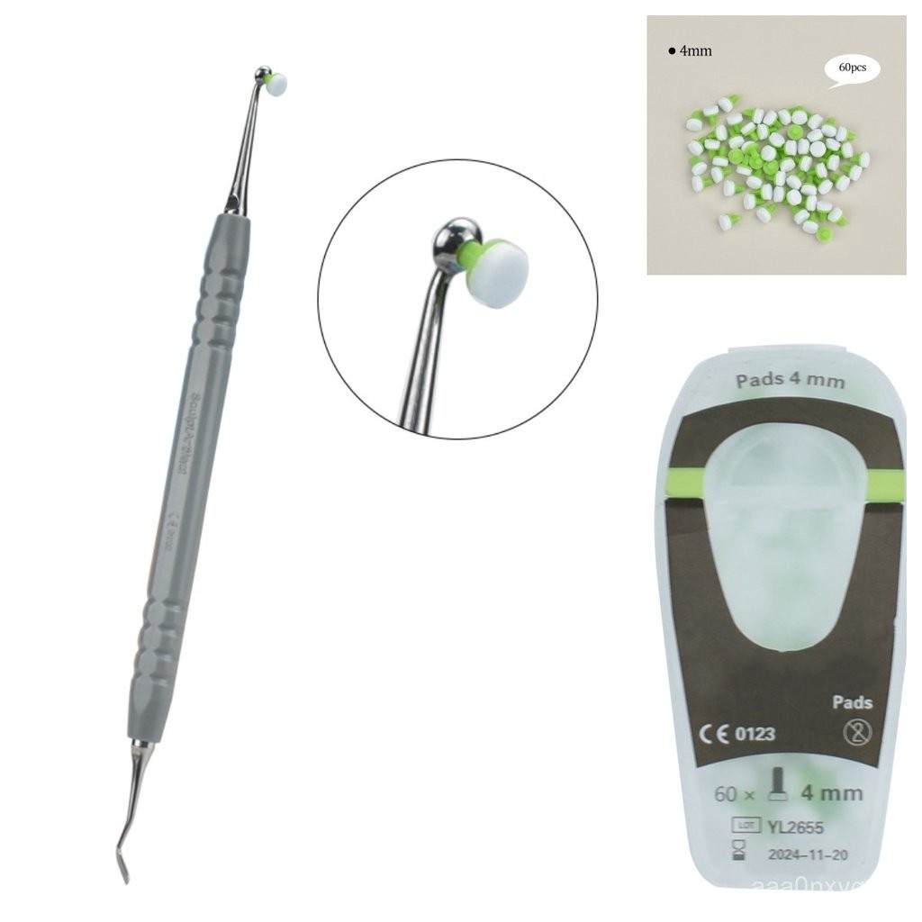Dental Foam Pads Composite Resin Filler Light Cure Tool Original Handle
