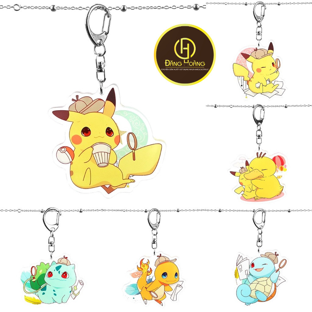Pokemon Pikachu Charmander Bulbasaur Squirtle Psyduck อะนิเมะ micha พวงกุญแจ Gift_DH