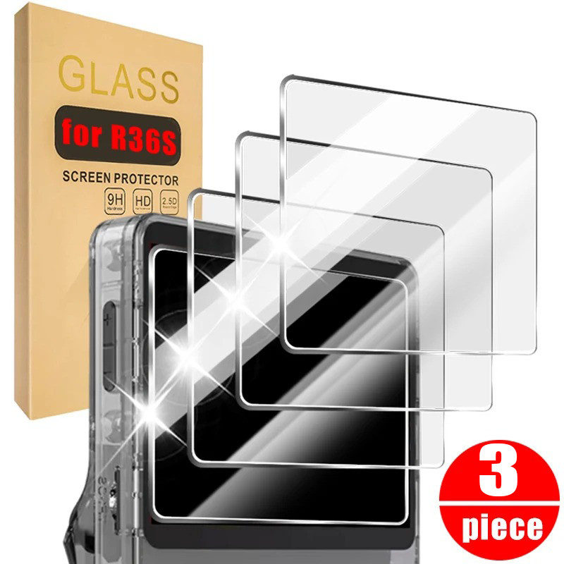 สําหรับ R36S R35S RGB20S เกมคอนโซลชุดอุปกรณ์เสริม - Anti Scratch โปร่งใส HD ฟิล์มกระจกนิรภัยสําหรับ 