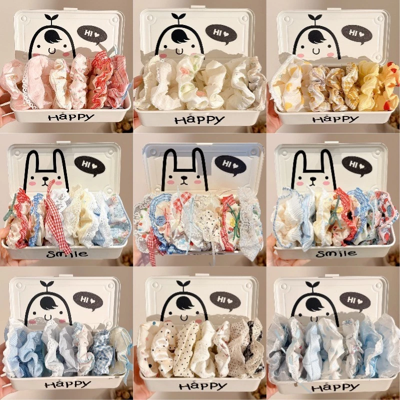 10ชิ้นชุดบิ๊ก ส กรุบกรอบ แฟชั่นเกาหลีที่สวยงามที่เรียบง่ายอเนกประสงค์บิ๊กผมผูกขนาดใหญ่ลําไส้ผมวงอุปกรณ์ผม
