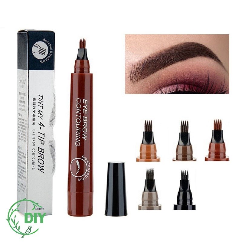 เจลเขียนคิ้ว 4 มิติ Eyebrow Pencil เขียนคิ้วดูเป็นธรรมชาติ วาดเส้นคิ้ว ติดทนนาน กันน้ำกันเหงื่อ คิ้วสวยแปะมีมิติ