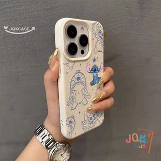 การ์ตูน Stitch คู่ สำหรับ IPhone 11 12 15 16 13 14 Pro Max XR XS X 7Plus 8Plus Max 16 7 8 15 Plus SE เคสโทรศัพท์สีชมพู