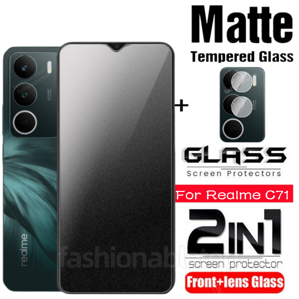 Realme C71 2025 9H Matte Screen Protector กระจกนิรภัยสําหรับ Realme C71 C75X C 71 C 75X RealmeC71 Re